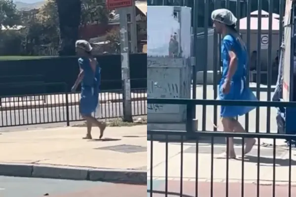 Paciente escapó con una sonda y en bata clínica ,red X