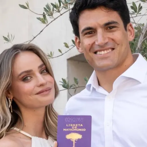 Así fue el matrimonio de Trinidad de la Noi y Esteban Grimalt ,Esteban Grimalt, Trinidad de la Noi | Instagram