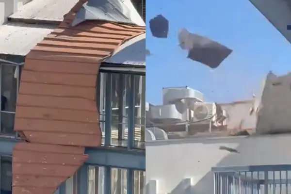 El viento generó estragos en Valparaíso ,Captura