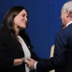 Natalia Duco junto al Presidente electo José Antonio Kast, Agencia Uno