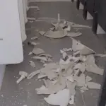 Graves daños quedaron al descubierto en liceo de La Florida, Cedida