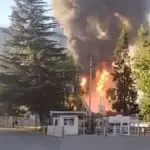 Fuerte explosión en Renca , Captura | X 