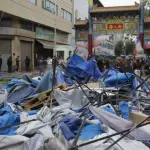 Enfrentamientos entre Carabineros y ambulantes en Meiggs, Redes sociales | X