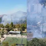 Incendio en Parque Los Reyes, 24Horas (TVN)