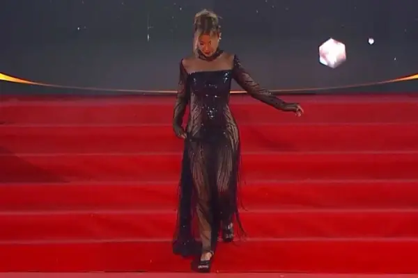 Pancha Merino sobre la alfombra roja de Viña 2026 ,Captura