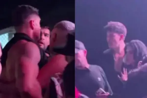 Las primeras imágenes de la pelea de Sammis Reyes y Cuco Cerda ,Captura de redes sociales