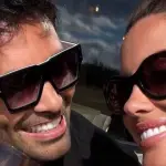 Luis Jiménez y Gala Caldirola en el sur de Chile, Instagram