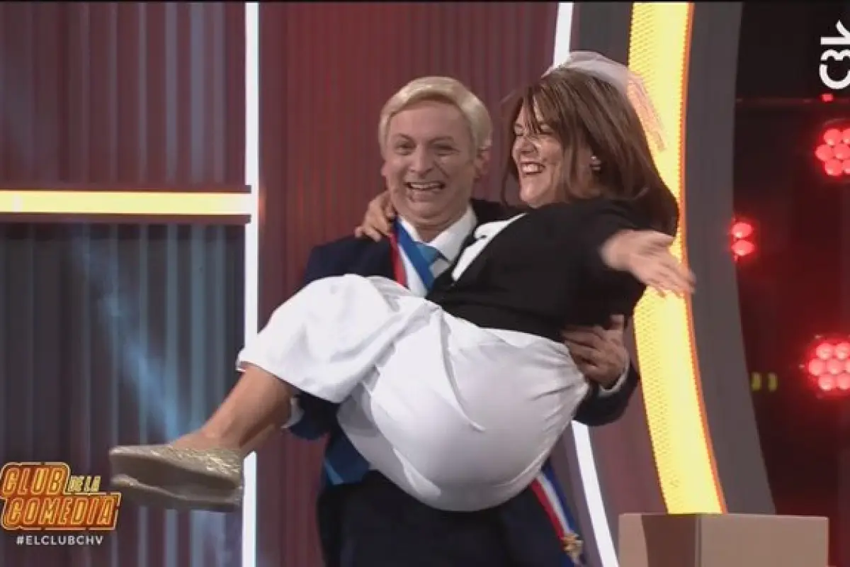 Parodia a Kast en el estreno de ''El Club de la Comedia'', CHV | Captura