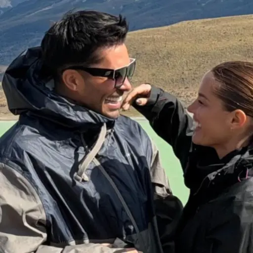 Luis Jiménez y Gala Caldirola en el sur del país ,Instagram