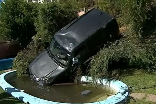 Insólito accidente en Peñalolén ,Captura