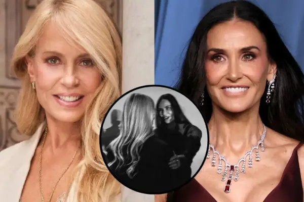 Así fue el icónico encuentro entre Cecilia Bolocco y Demi Moore en Los Ángeles ,Redes sociales | Referencial