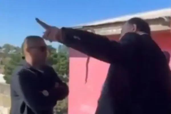 El ministro Poduje este lunes en Coronel ,Captura