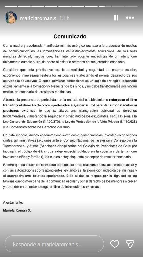 Historia de Mariela Román - Captura de pantalla