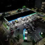 Así lucen las estaciones de servicio este lunes 23 de marzo, Twitter