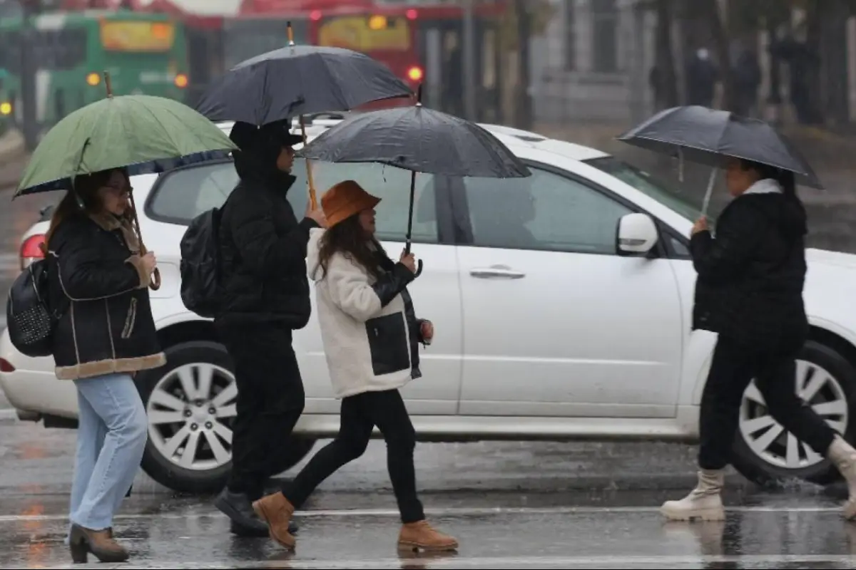 Lluvia en Santiago