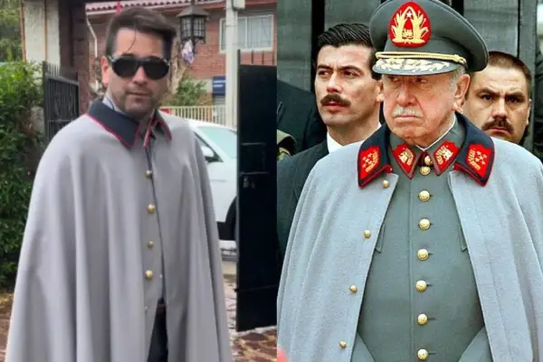 Javier Olivares y su outfit ''inspirado'' en Pinochet ,Javier Olivares | Instagram | Referencial