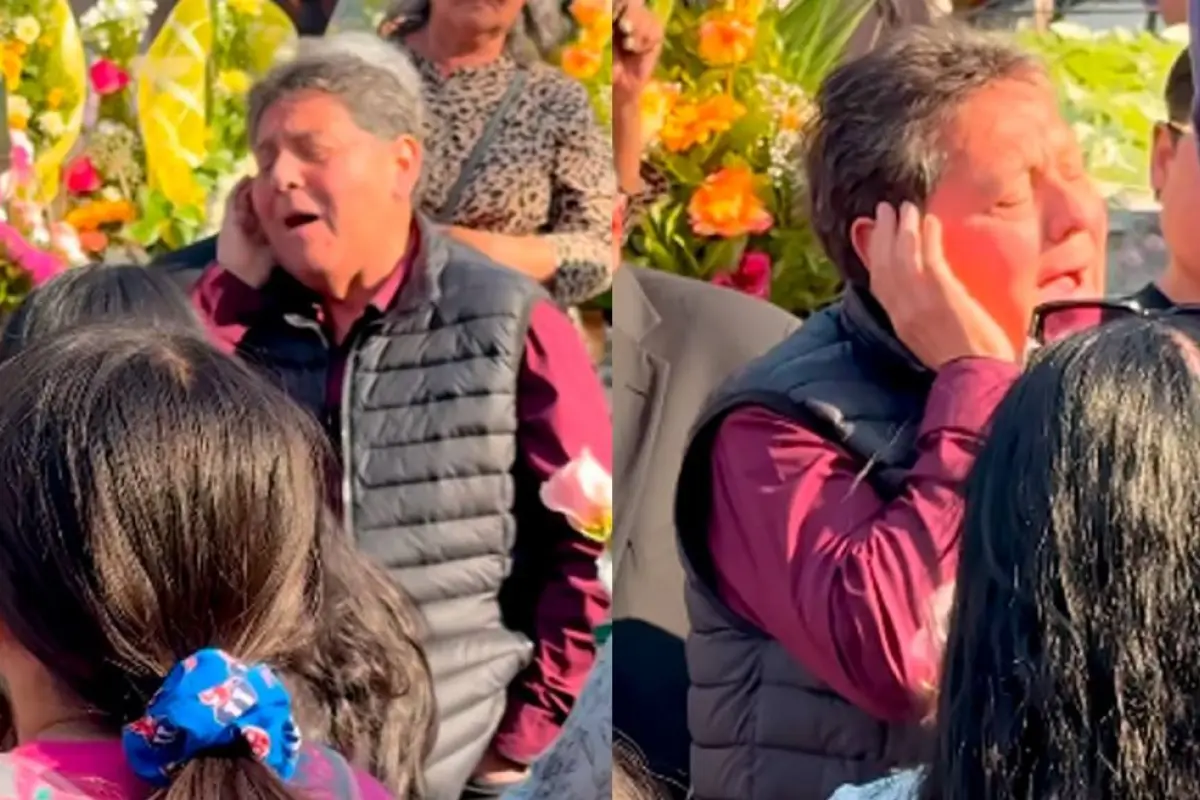 Últimos adiós del ''Guatón'' de Los Atletas de la Risa a su esposa, Captura de redes sociales