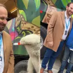 El \Guatón\ Salinas junto al alcalde Luksic, Instagram