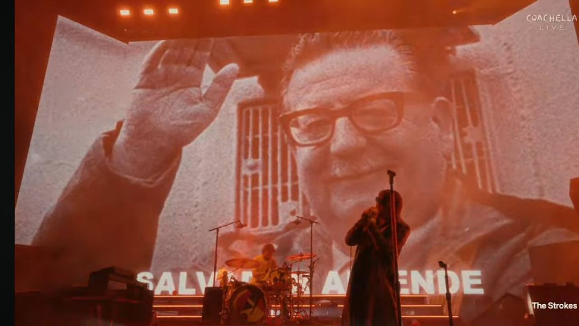 “Derrocado por la CIA en 1973”: The Strokes y el emotivo guiño a Salvador Allende en Coachella