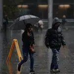 Lluvia en Santiago