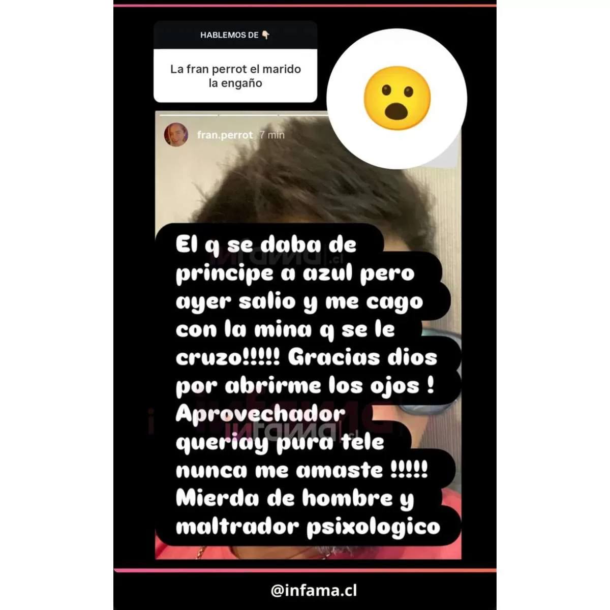 Francoise Perrot acusa infidelidad de su marido - Captura | Infama