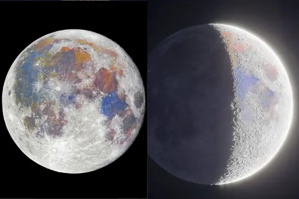 La Luna y sus colores desconocidos ,Twitter