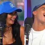 Pamela Díaz y Camilo Huerta en streeming de YouTube, Captura