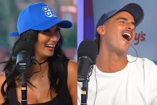 Pamela Díaz y Camilo Huerta en streeming de YouTube ,Captura