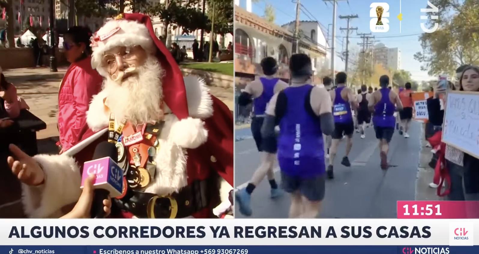 Maratón de Santiago - Captura de Chilevisión