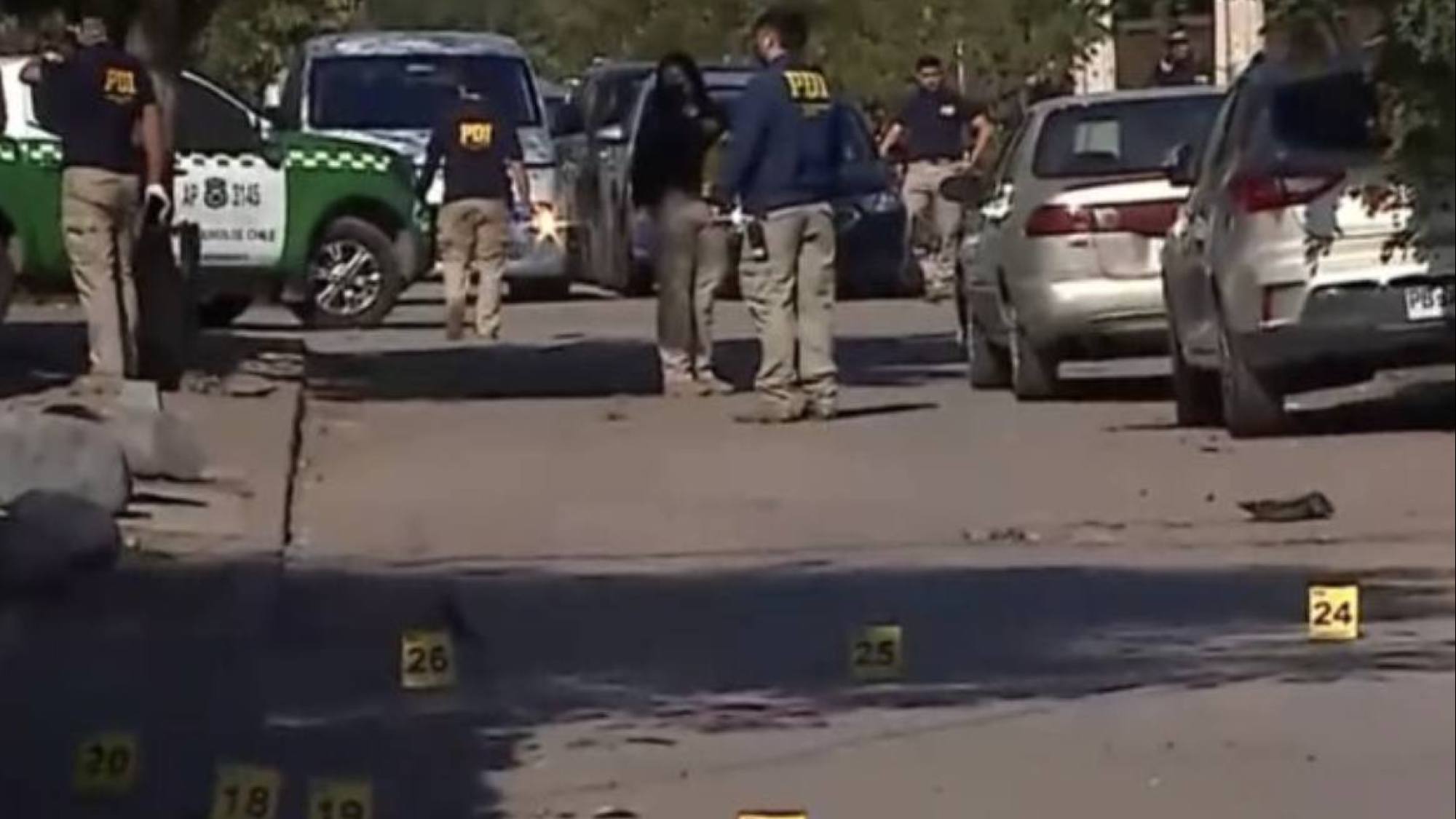 Acribillado de 60 disparos: otro muerto en plena calle en Lo Espejo