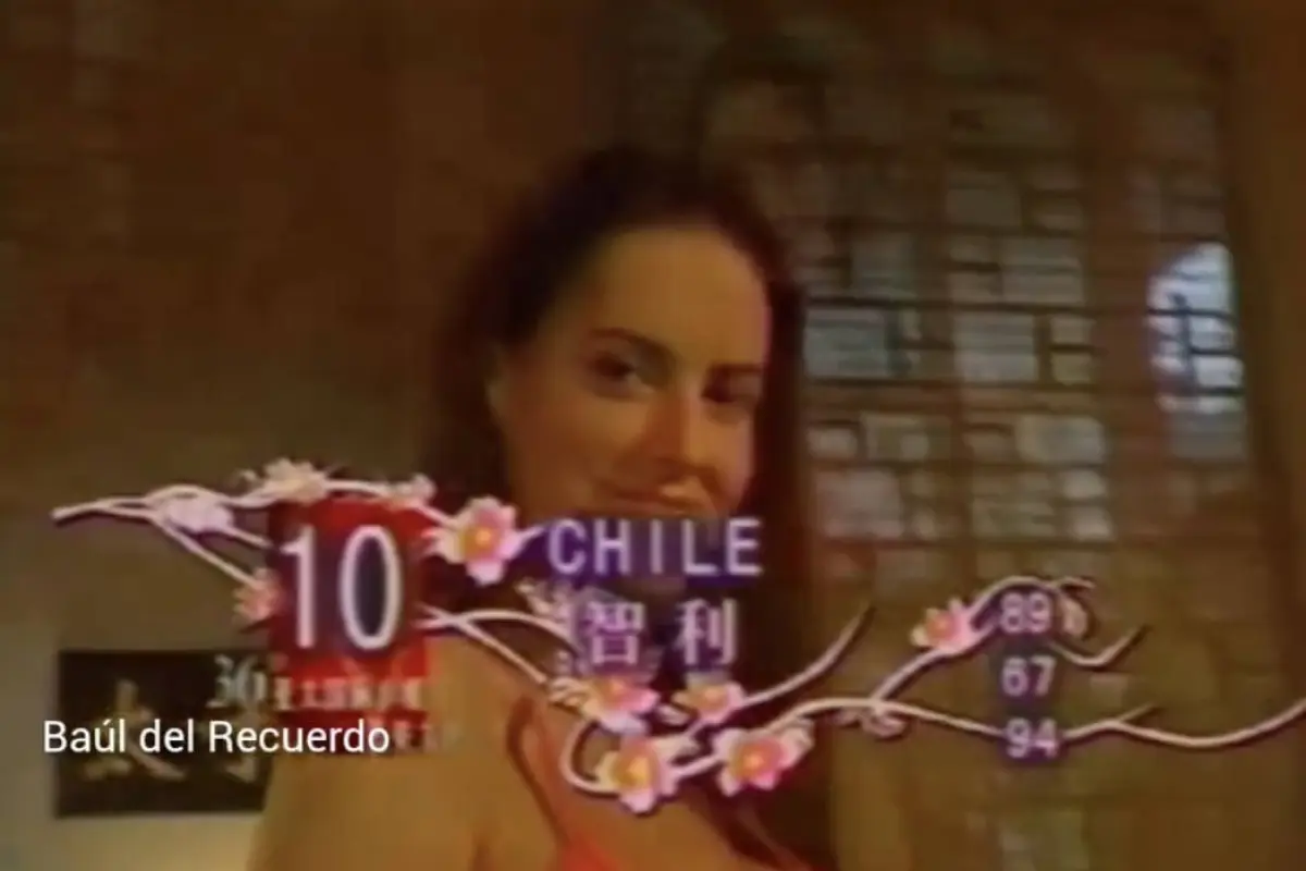 Adriana Barrientos representando a Chile, Captura de pantallalla