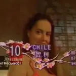 Adriana Barrientos representando a Chile, Captura de pantallalla