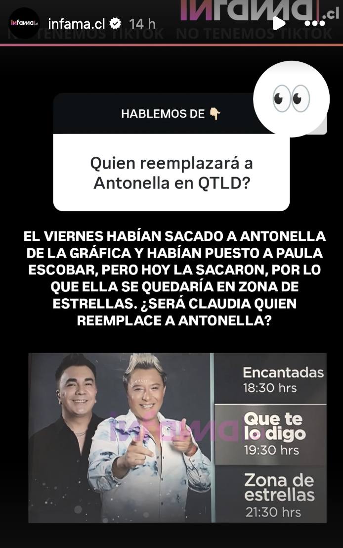 Que te lo digo - Instagram