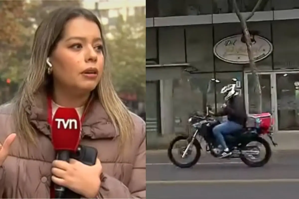 Periodista presenció lanzazo de motochorro, Captura de pantalla