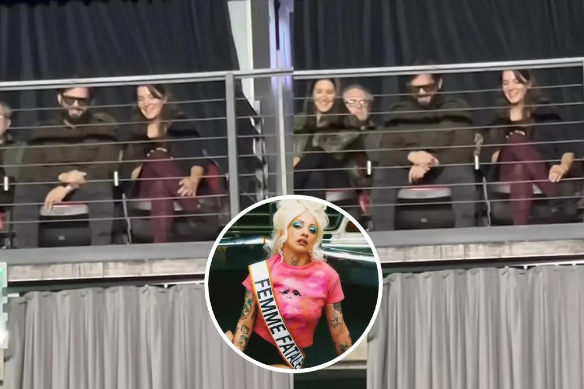 Gabriel Boric y Paula Carrasco en concierto de Mon Laferte,  Captura de redes sociales