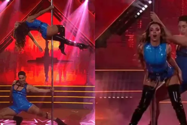 Pole dance de Jhendelyn Núñez en ''Fiebre de Baile'' ,Captura | Fiebre de Baile