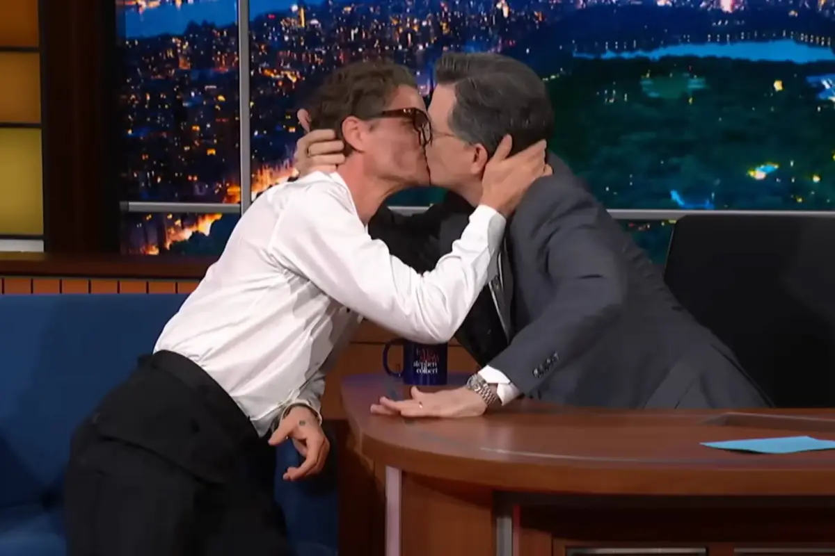 Steohen Colbert y Pedro Pascal, The Independent