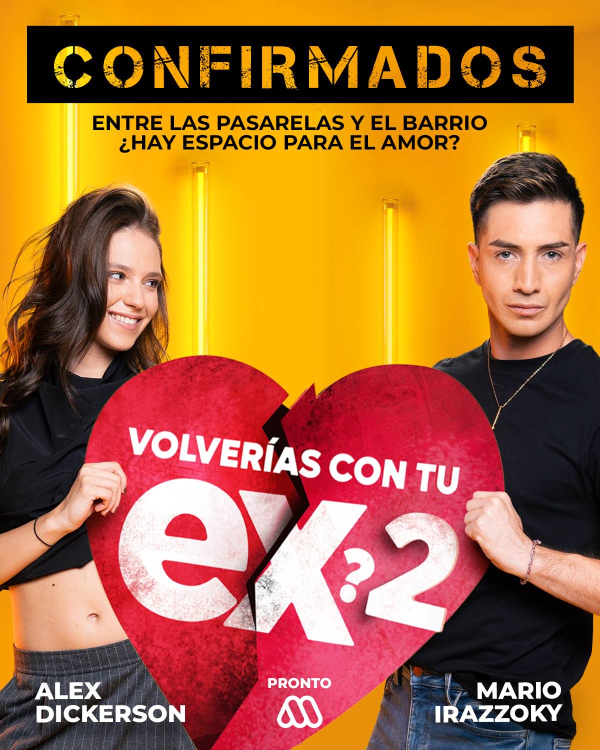 Alex Dickerson y Mario Irazzoky a ''Volverías con tu Ex 2'' - Cedida | Mega 