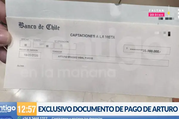 El dinero que devolvió Arturo Vidal ,Chilevisión
