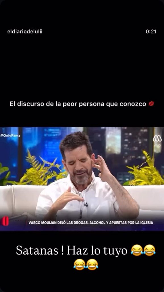 Betsy Camino tildó de ''Satanás'' a Vasco Moulian - Captura de Instagram