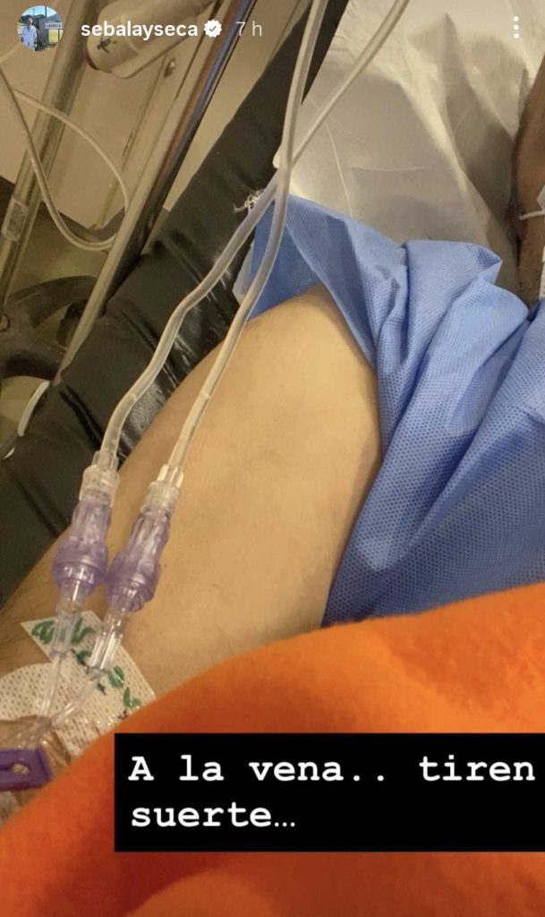 Sebastián Layseca fue internado - Sebastián Layseca | Instagram