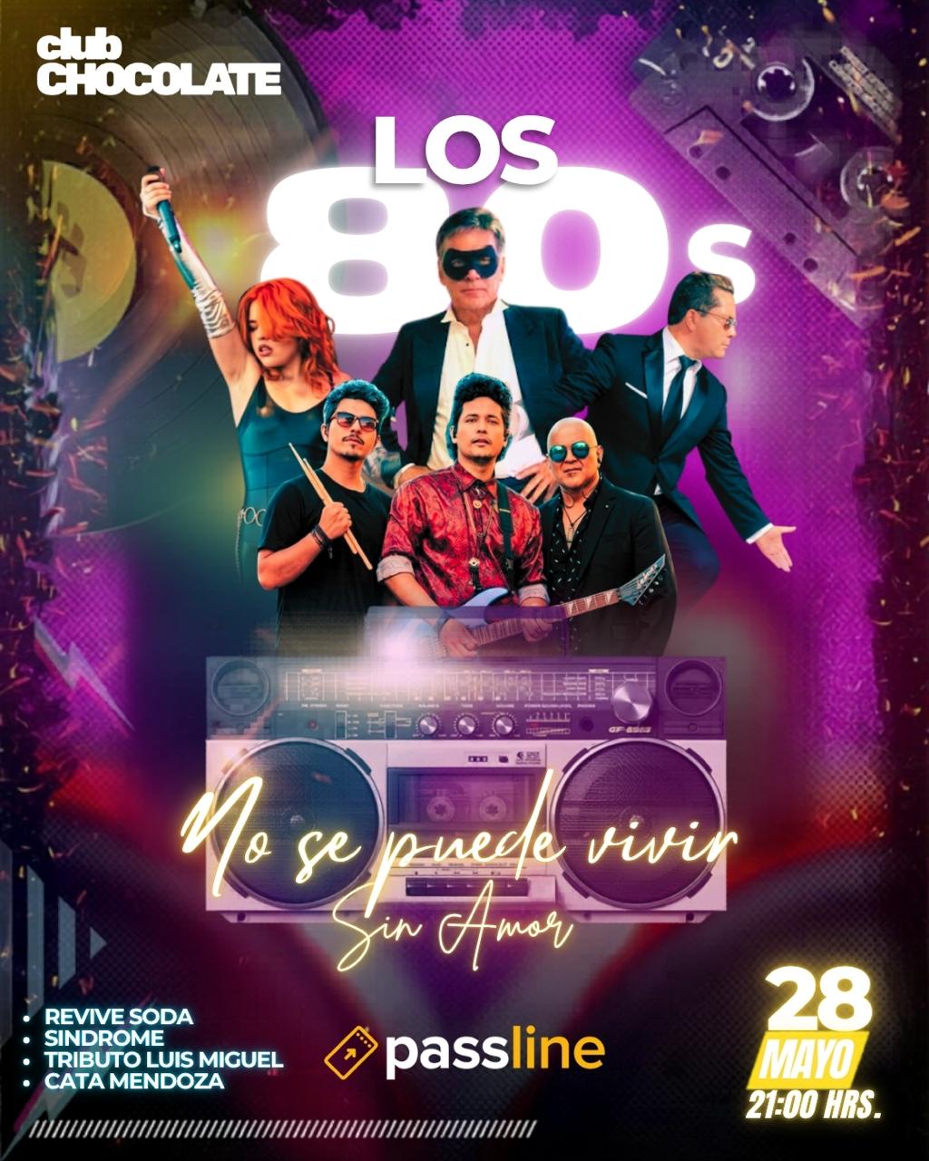 Gran Fiesta de Los 80 en Club Chocolate  - Cedida