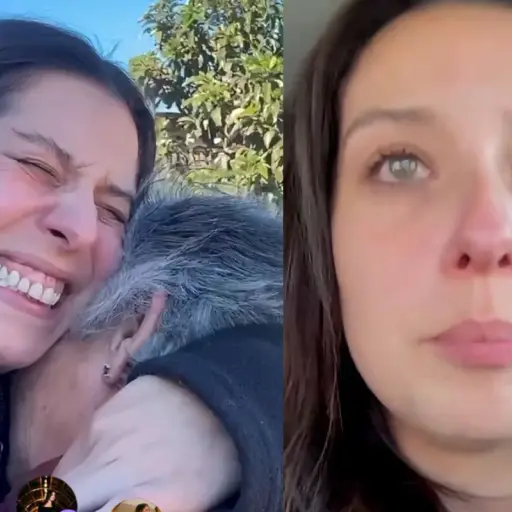 María José Quintanilla no pudo esconder su emoción ,Captura