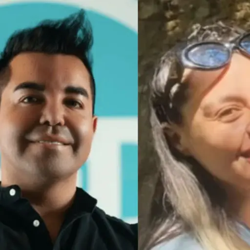 Iván Martínez y su hija Paula de 27 años ,Captura
