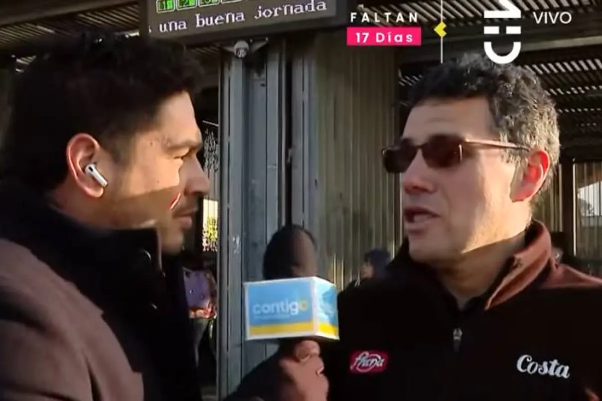 Gino Costa en Contigo en la Mañana, Captura de pantalla