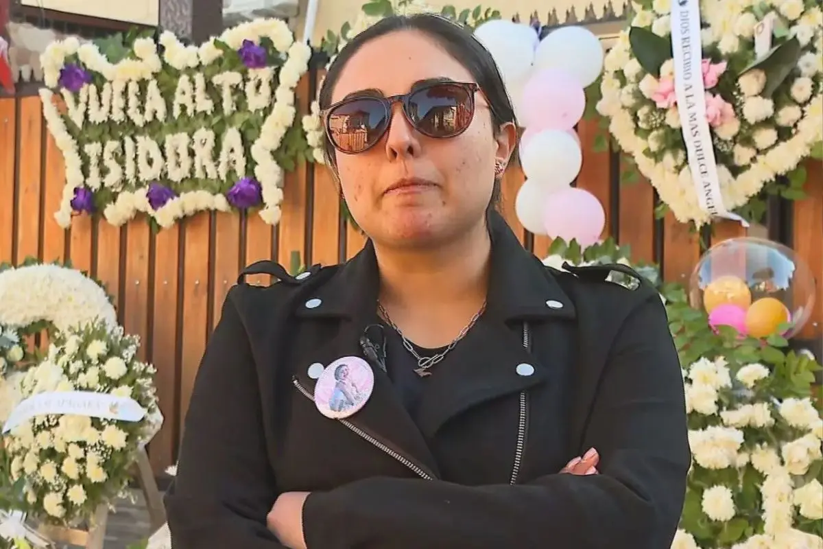 Gloria Ortiz, madre de la pequeña Isidora, Captura