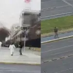 Overoles blancos lanzaron bomba molotov a periodista, Captura | BioBio Chile