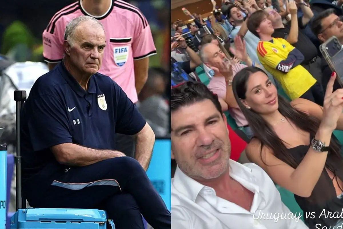Marcelo Salas vio en vivo el empate de Uruguay y Arabia Saudita, Instagram