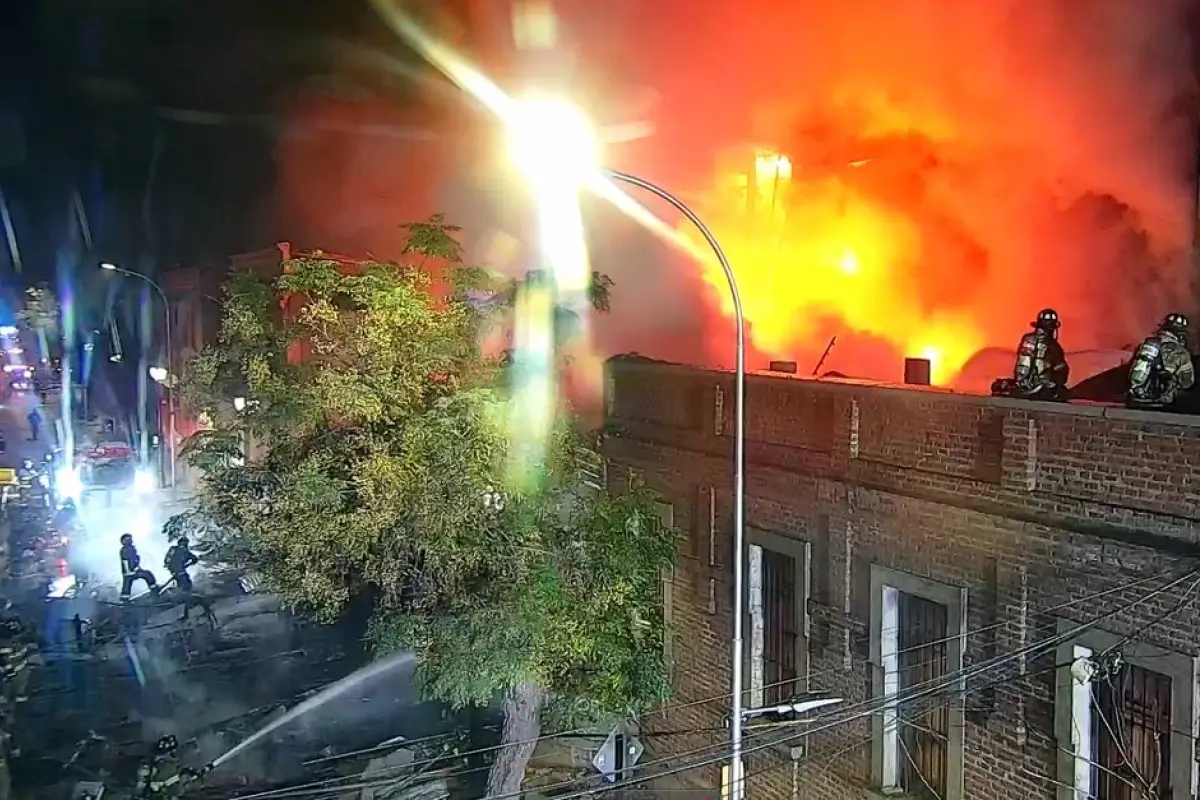 Incendio en el centro de Santiago, Redes sociales