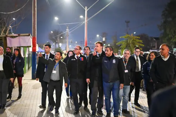 El alcalde de San Bernardo recibió al ministro de Seguridad ,Cedida